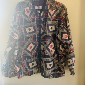 Vintage Oleg Cassini Silk Jacket size M